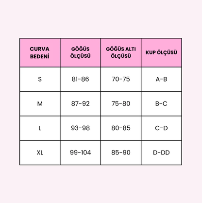 Curva Care Push-Up Etkili Yapışkan Göğüs Pedleri